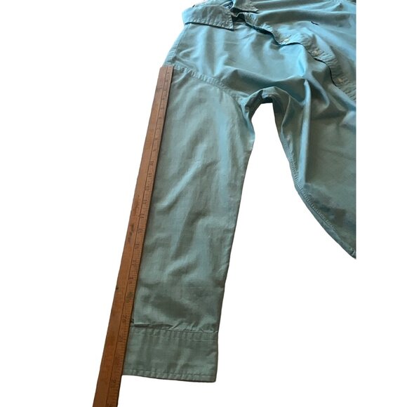Ralph Lauren Light Green Long Sleeve Button Up Shirt Size 16 32/33 Custom Fit - Picture 7 of 7